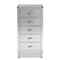 Baxton Studio Carel Silver Metal 5-Drawer Accent Chest 160-10249 - alternate 5